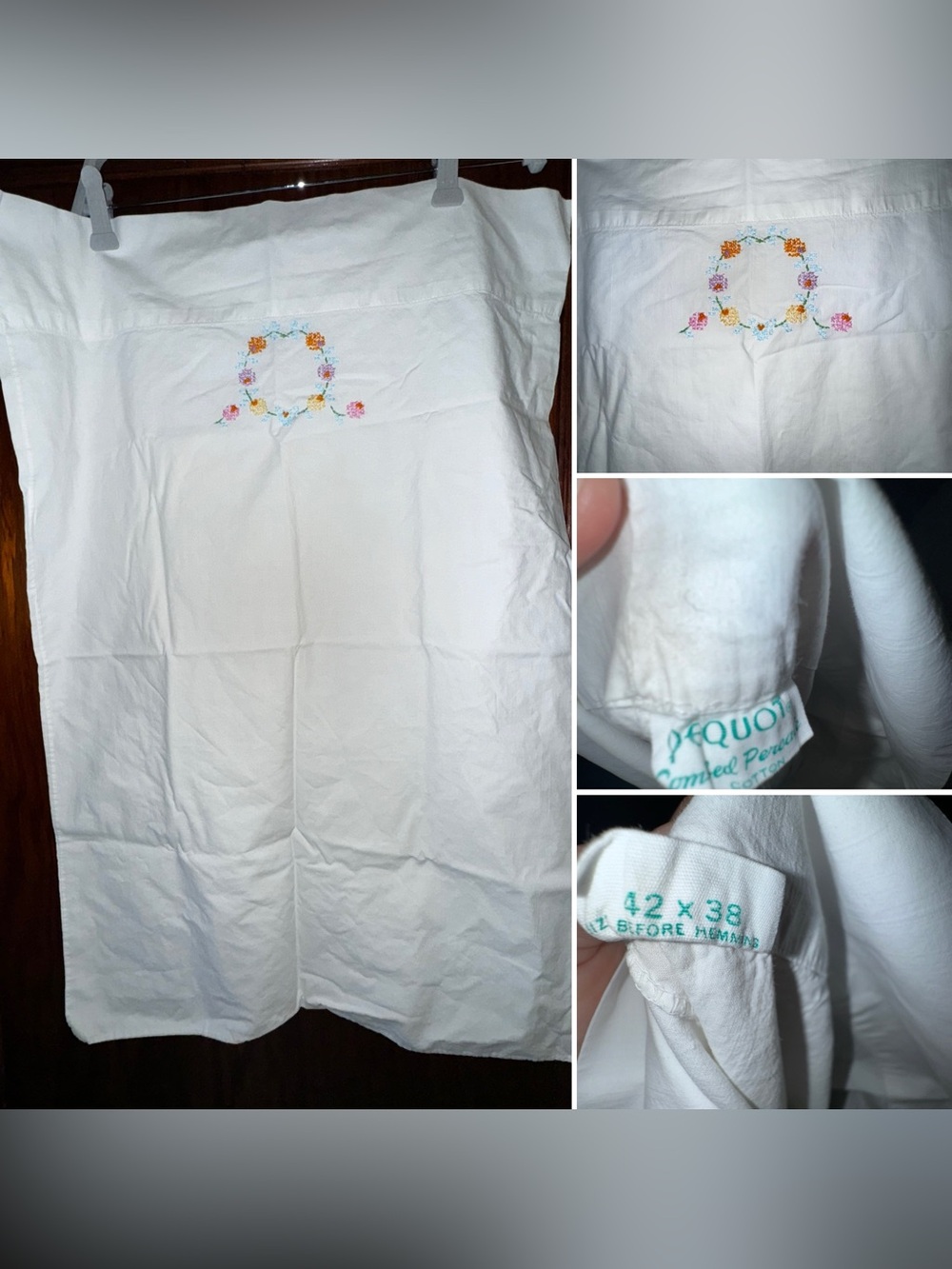 Peauot Combed Percale Cotton Pillowcases set of 3